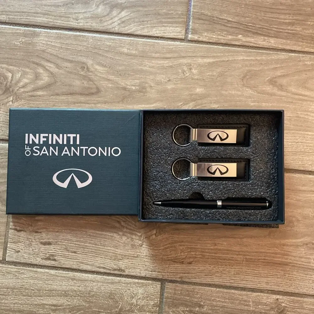 Genuine Dealer Keyring Tag Car Key Ring INFINITY & Pen San Antonio
